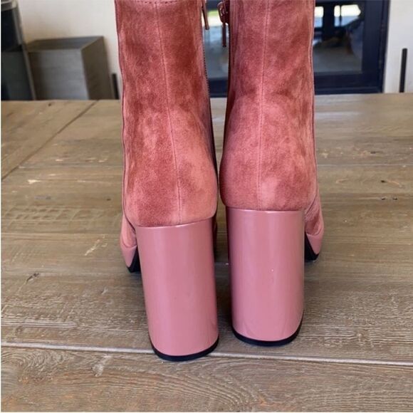 Free People Mary Kate Platform Ankle Boot Coral NWOB US 7.5 - Picture 4 of 8